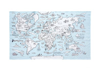 
              Eat Sleep Doodle's World Map Colour in Tablecloth - Anilas UK
            
