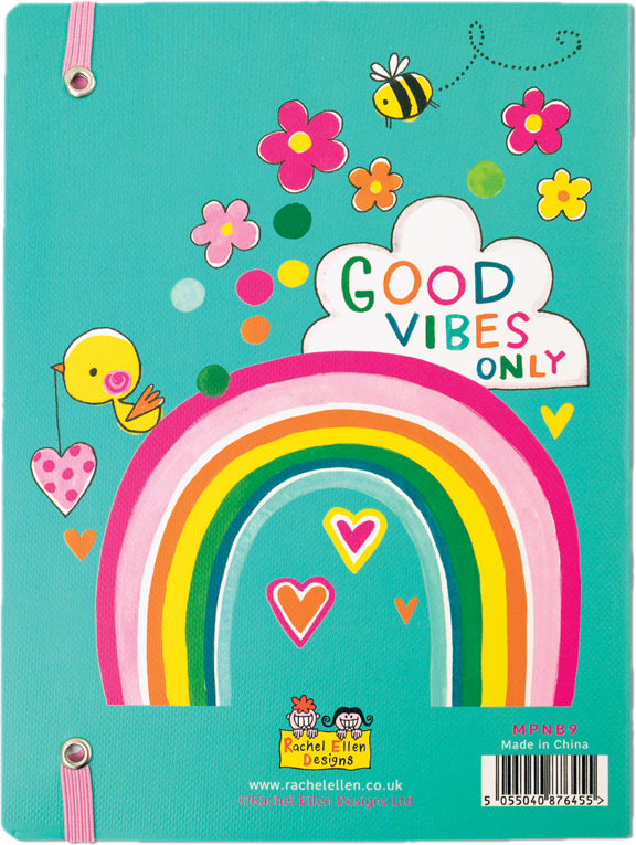 Positive Vibes Notebook by Rachel Ellen Designs - Anilas UK