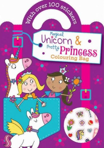 Magical Unicorn & Pretty Princess Colouring Bag - Anilas UK