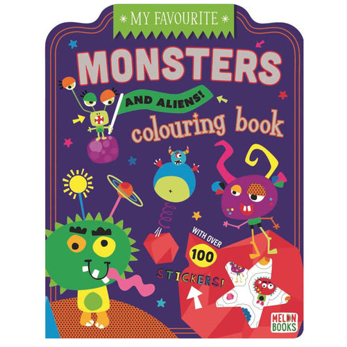 Monsters and Aliens Colouring Book - Anilas UK