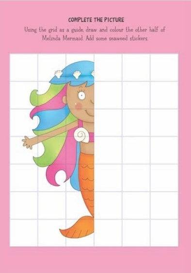 Mermaid Sticker Activity Book - Anilas UK