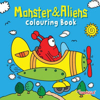 Dinosaur, Brave Knights, Pirates, Monsters & Aliens Set of 4 Colouring books - Anilas UK