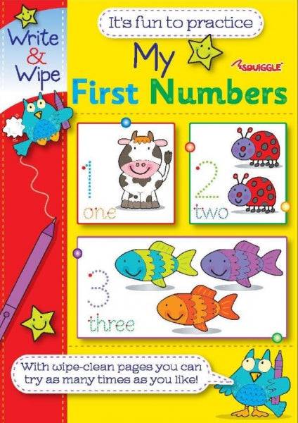 My First Numbers Write & Wipe Book - Anilas UK