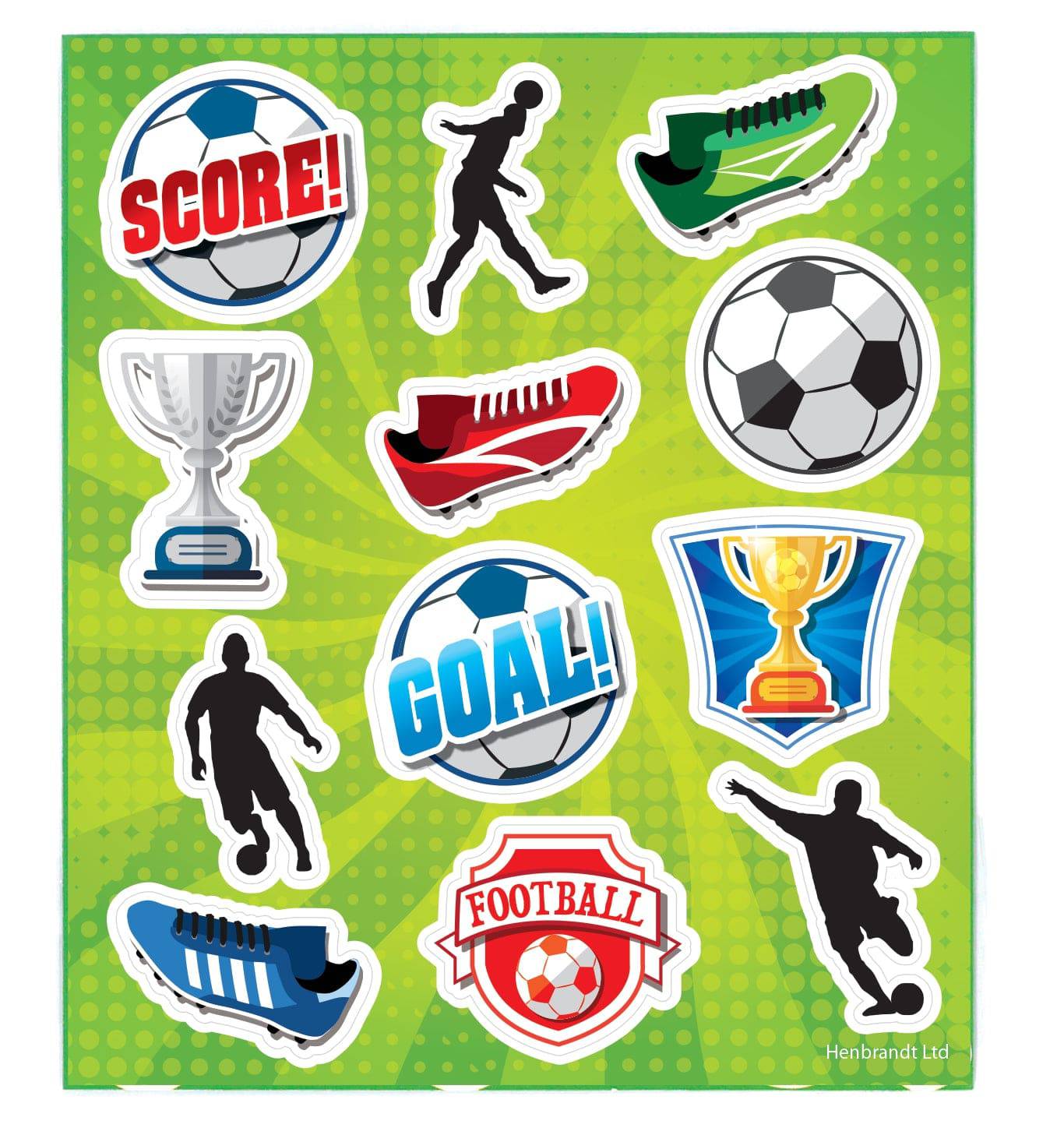 Football themed 12 Party Bags with Fillers - Anilas UK