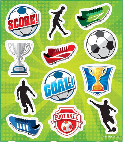 12 Football Sticker Sheets - Anilas UK