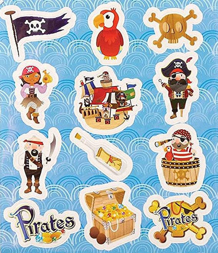 12 Pirate Sticker Sheets - Anilas UK
