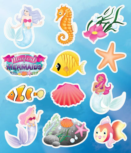 12 Mermaid Sticker Sheets - Anilas UK