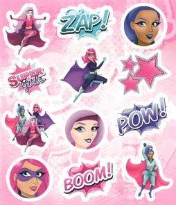 12 Super Girls Sticker Sheets - Anilas UK