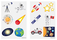 12 Space Tattoo Sheets - Anilas UK
