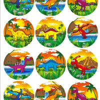 12 Large Dinosaur Sticker Sheets - Anilas UK