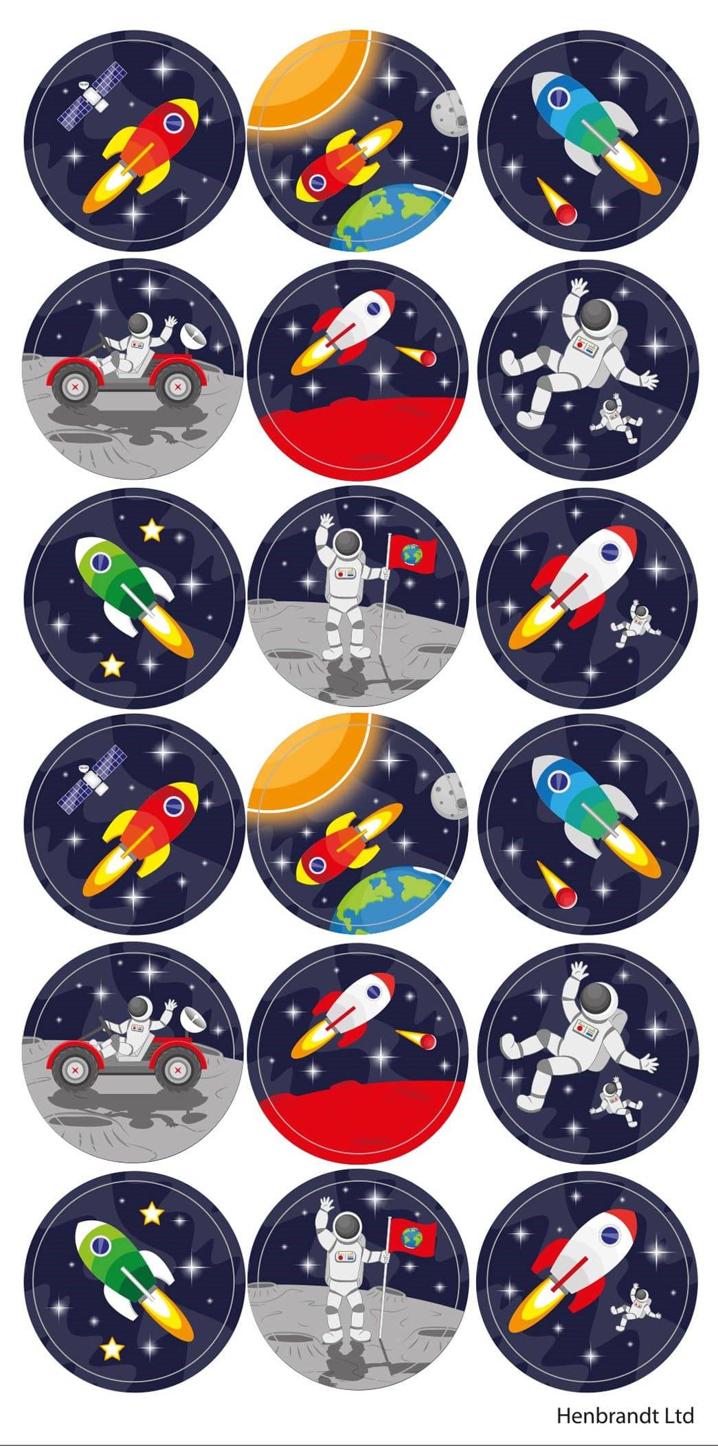 10 Large Space Sticker Sheets – Anilas UK