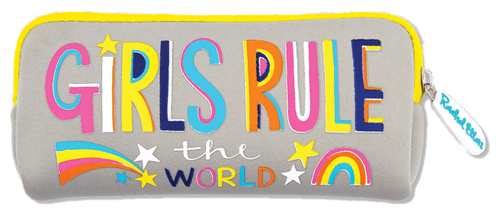 Girls Rule Neoprene Pencil Case by Rachel Ellen Designs - Anilas UK