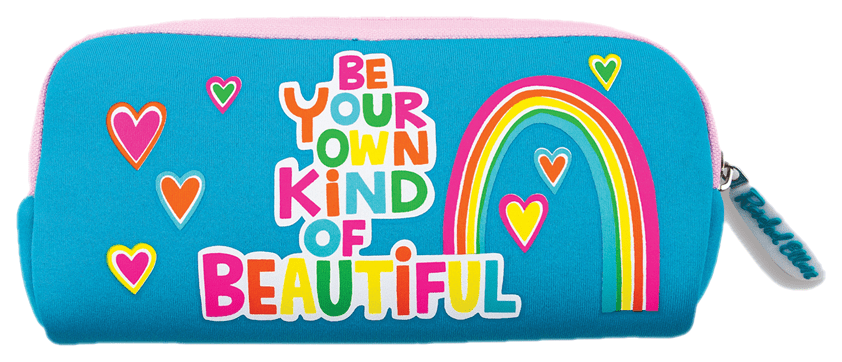 Be Your Own Kind Of Beautiful Neoprene Pencil Case by Rachel Ellen Designs