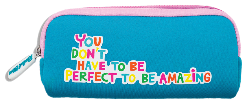 Be Your Own Kind Of Beautiful Neoprene Pencil Case by Rachel Ellen Designs - Anilas UK