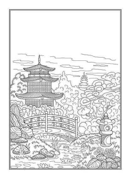 Nature Scenery An Anti-Stress Colouring Book - Anilas UK