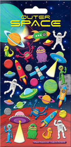 Outer Space Reusable Foam Stickers - Anilas UK