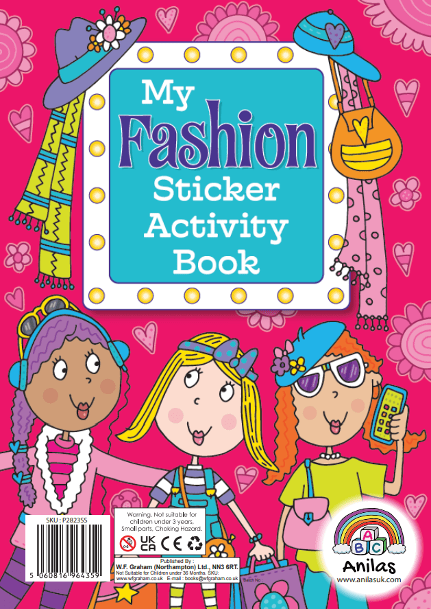 My Fashion Sticker Activity Book - Anilas UK
