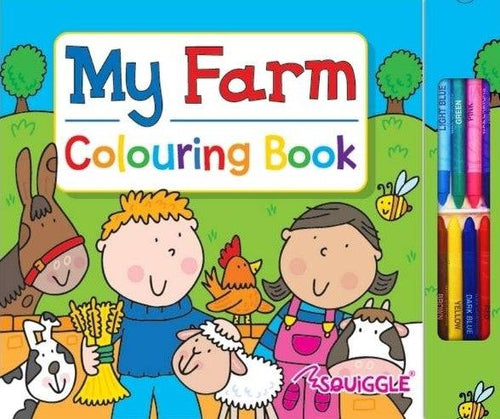 My Farm Colouring Book with Crayons - Anilas UK
