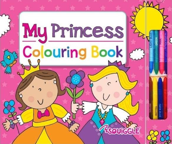 My Princess Colouring Book with Crayons - Anilas UK