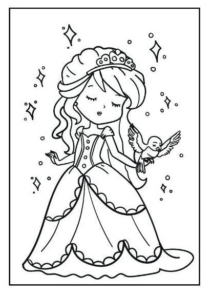 My Pretty Princess and Ballerina Colouring Book - Anilas UK