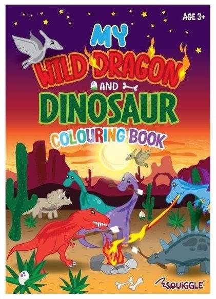 My Wild Dragon and Dinosaur Colouring Book - Anilas UK