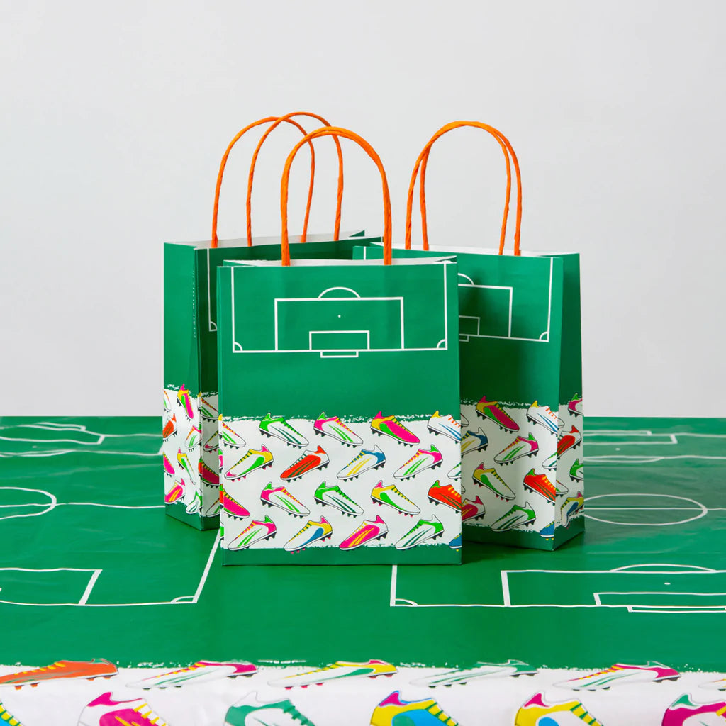 Pack of 8 Recyclable Football Party Bags - Anilas UK