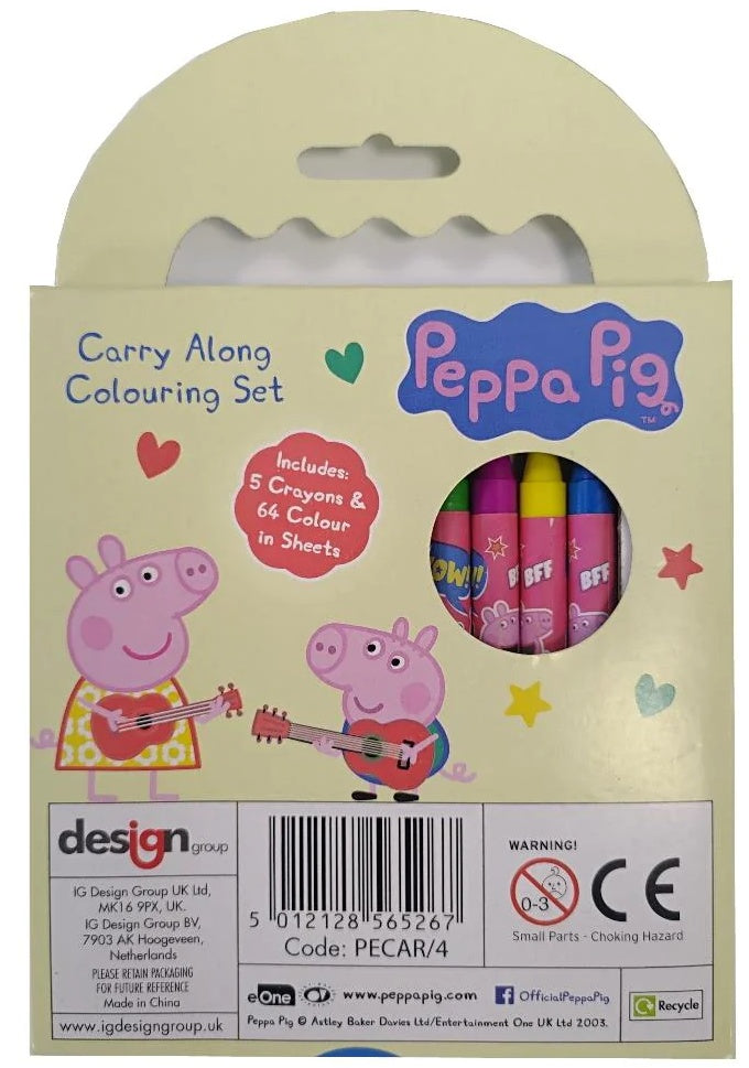 Peppa Pig Carry Along Colouring Set - Anilas UK