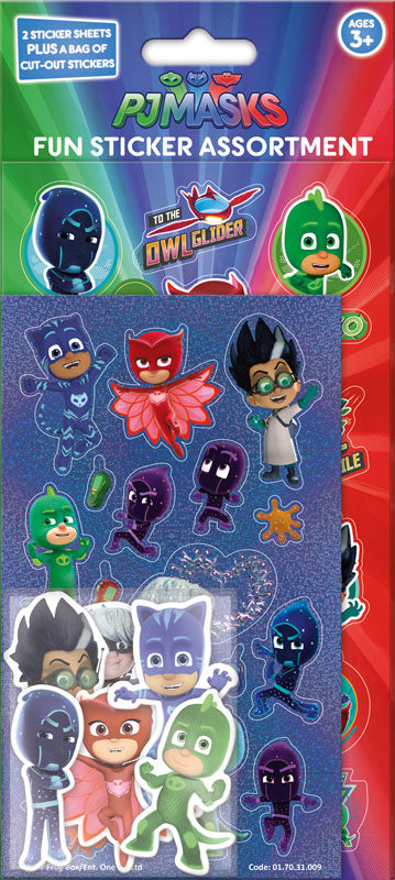 PJ MASKS Sticker Assortment - Anilas UK