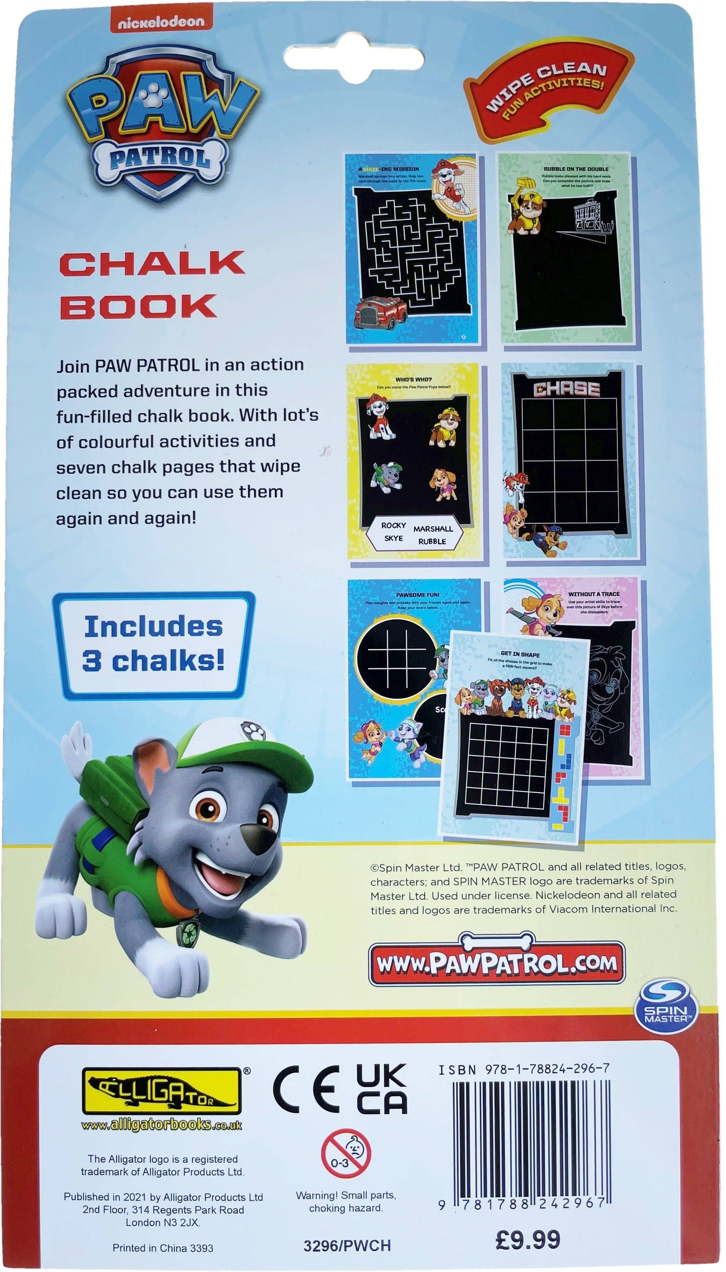 Paw Patrol Chalk Book - Anilas UK