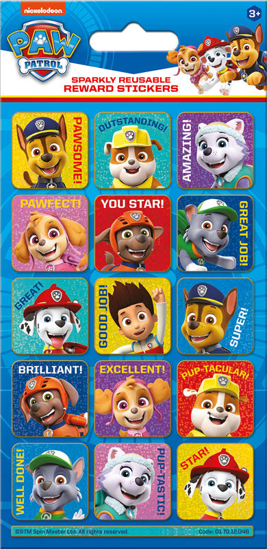 Paw Patrol Reward Stickers - Anilas UK