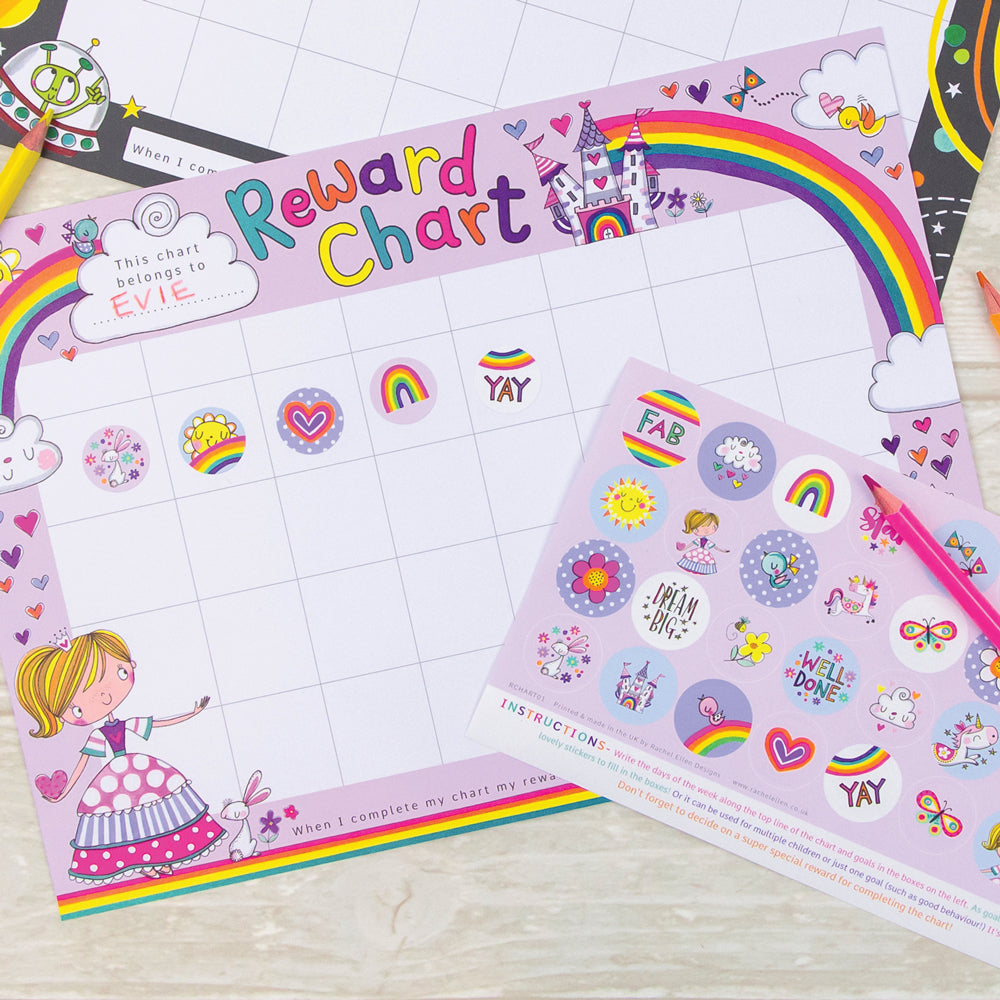 Princess Unicorn Reward Chart by Rachel Ellen Designs - Anilas UK