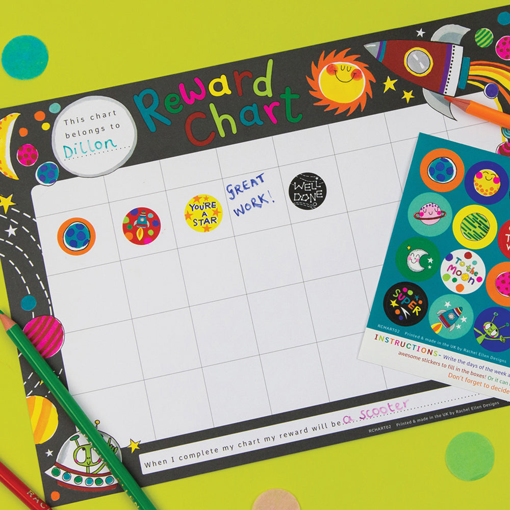 To the Moon Reward Chart by Rachel Ellen Designs - Anilas UK