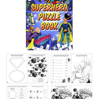 Mini Superhero Colouring Puzzle Books - Anilas UK