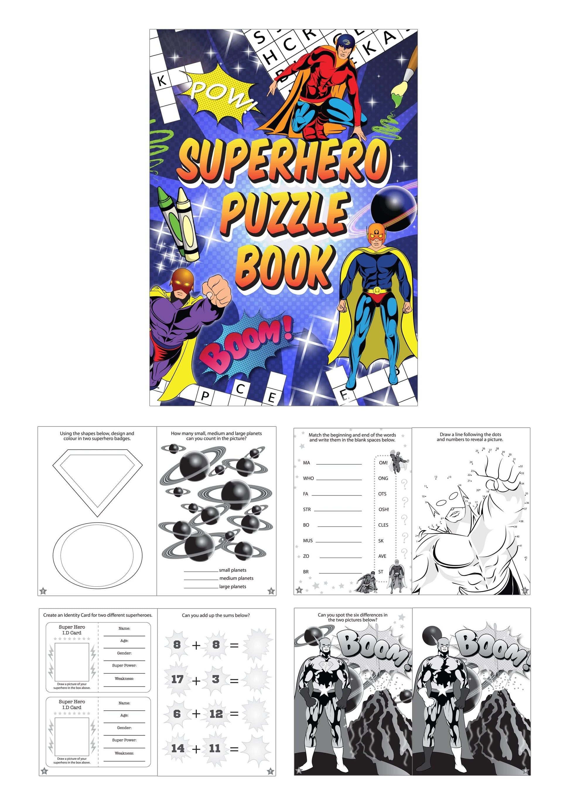 Single Superhero themed Party Bag with Fillers - Anilas UK