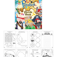 12 Mini Pirate Colouring Puzzle Books - Anilas UK
