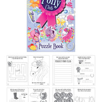 12 Mini Pony Colouring Puzzle Books - Anilas UK