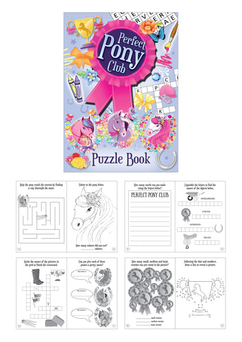 12 Mini Pony Colouring Puzzle Books - Anilas UK