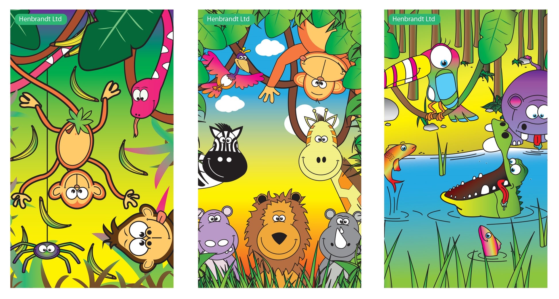 Jungle themed 12 Party Bags with Fillers - Anilas UK