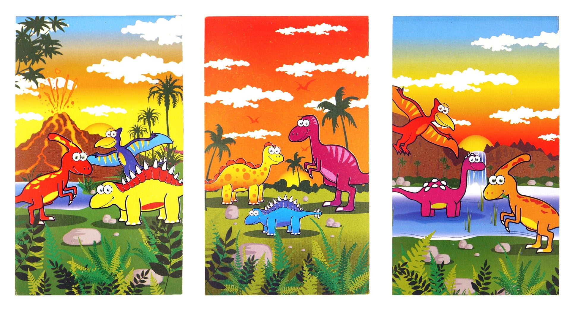 Dinosaur themed 12 Party Bags with Fillers - Anilas UK