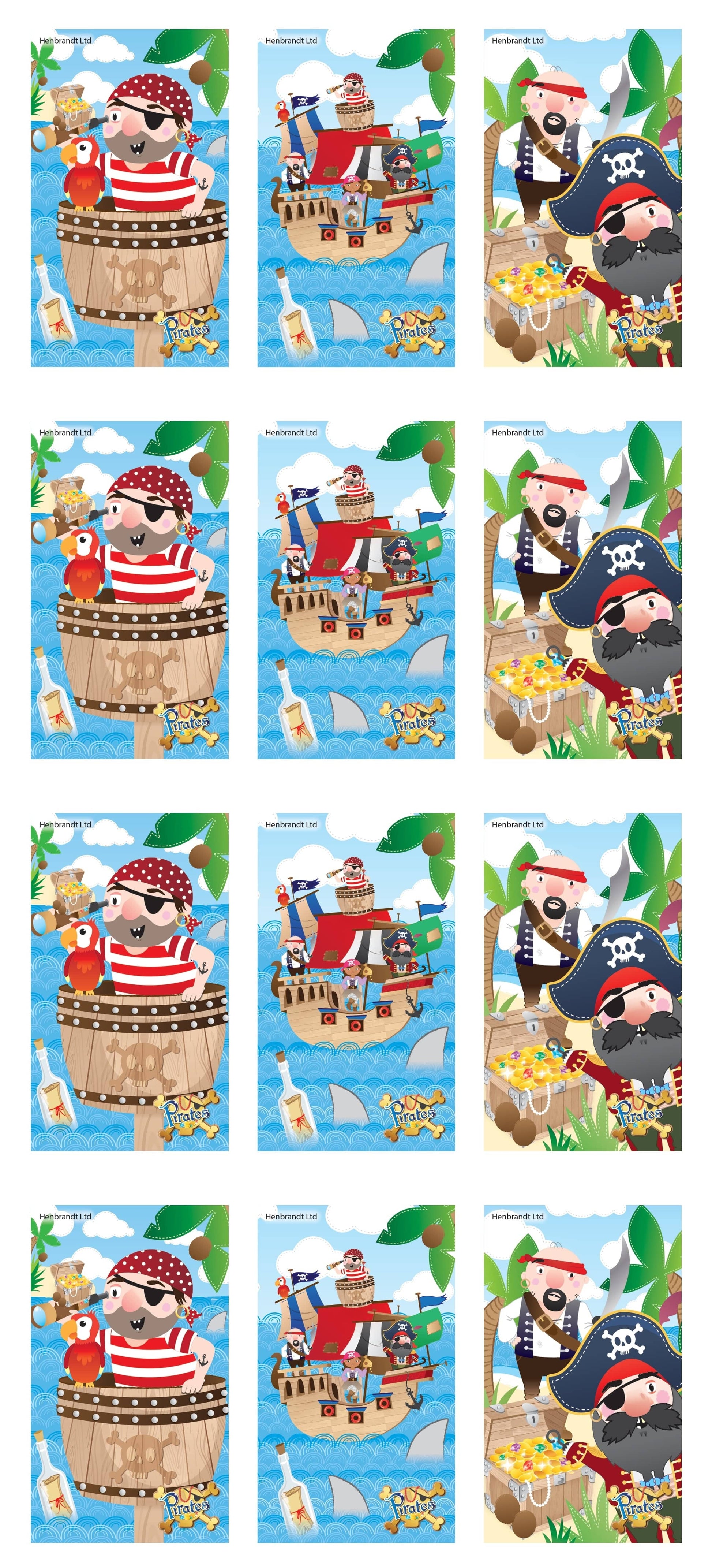 12 Mini Pirate Notebooks - Anilas UK