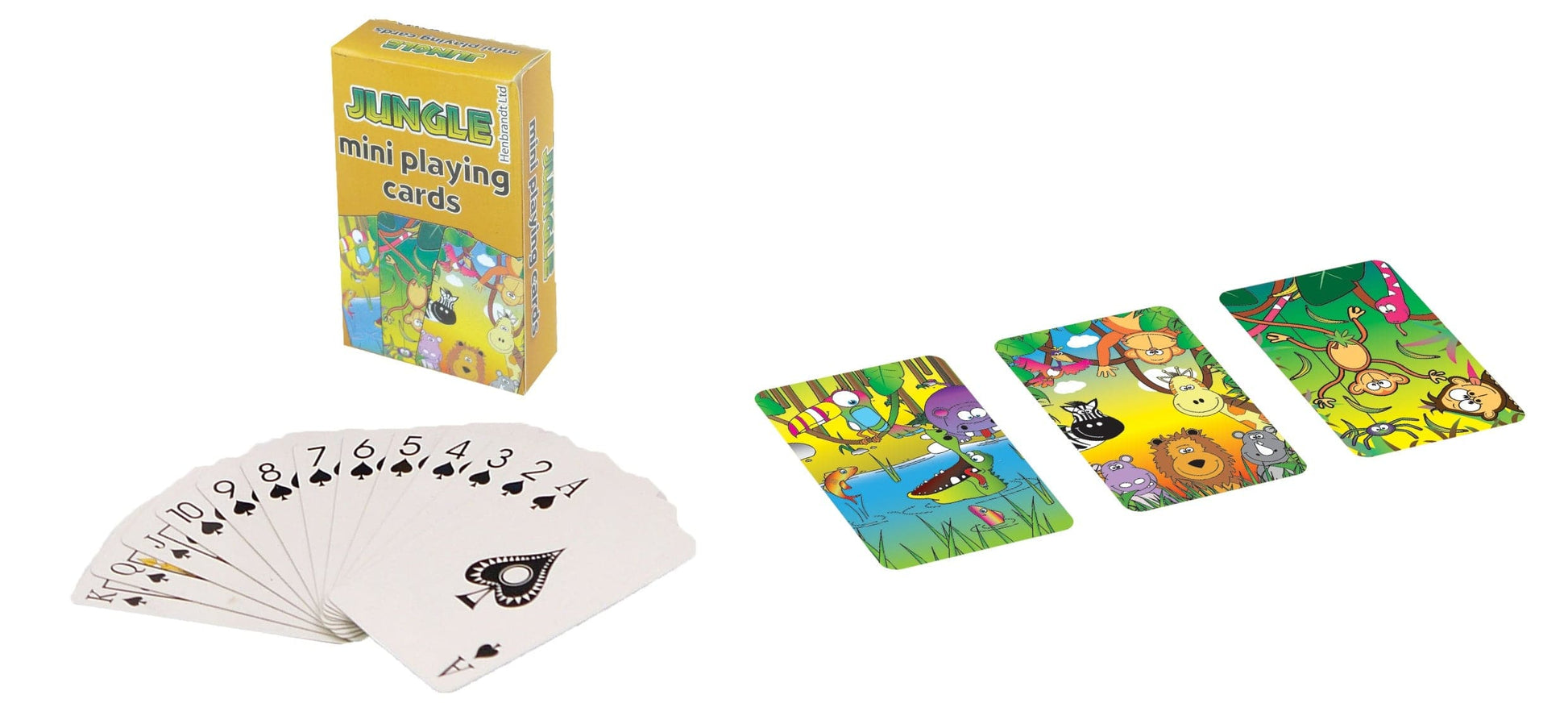 12 Sets of Mini Jungle Playing Cards - Anilas UK