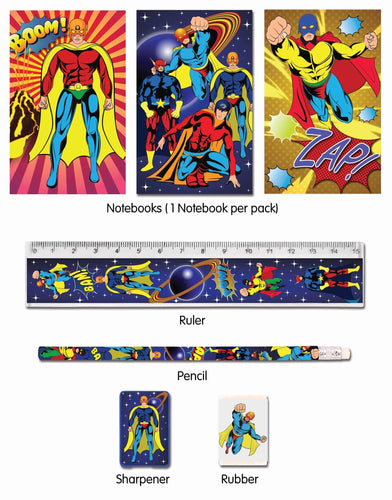 Superhero Five Piece Stationery Set - Anilas UK
