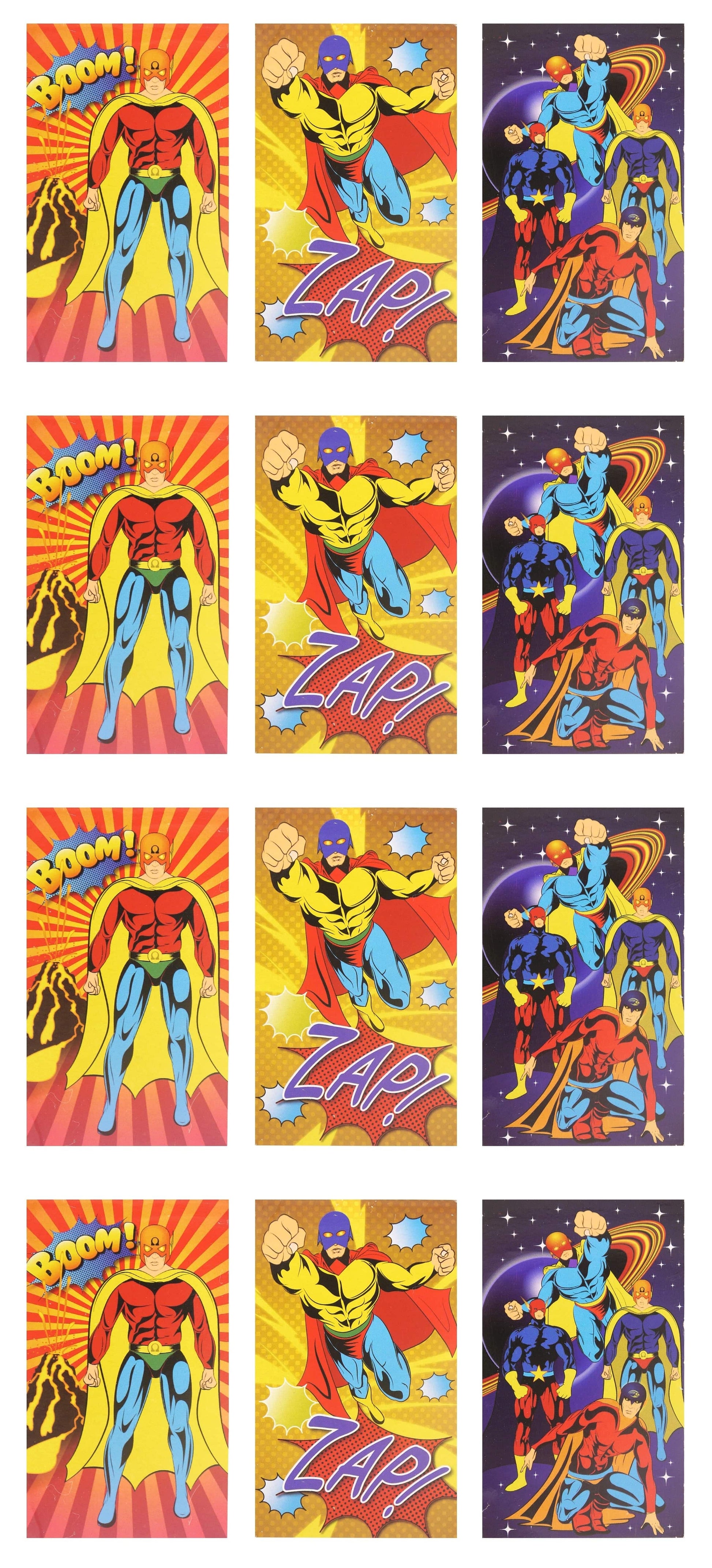 12 Mini Superhero Notebooks - Anilas UK
