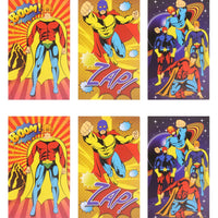 12 Mini Superhero Notebooks - Anilas UK