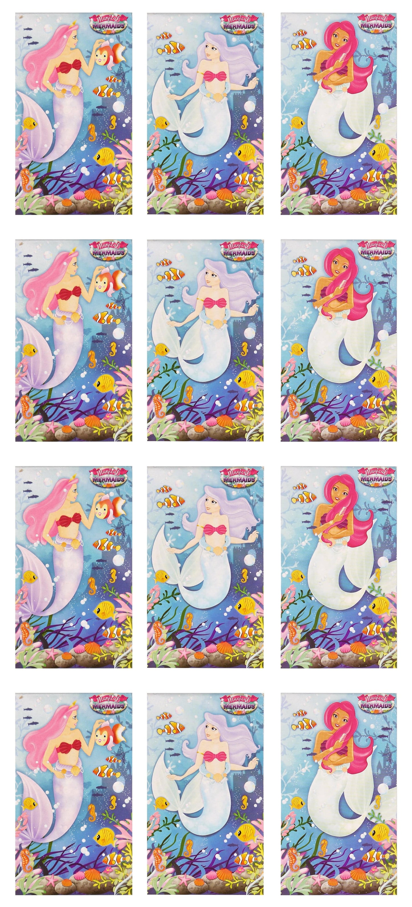 12 Mini Mermaid Notebooks - Anilas UK