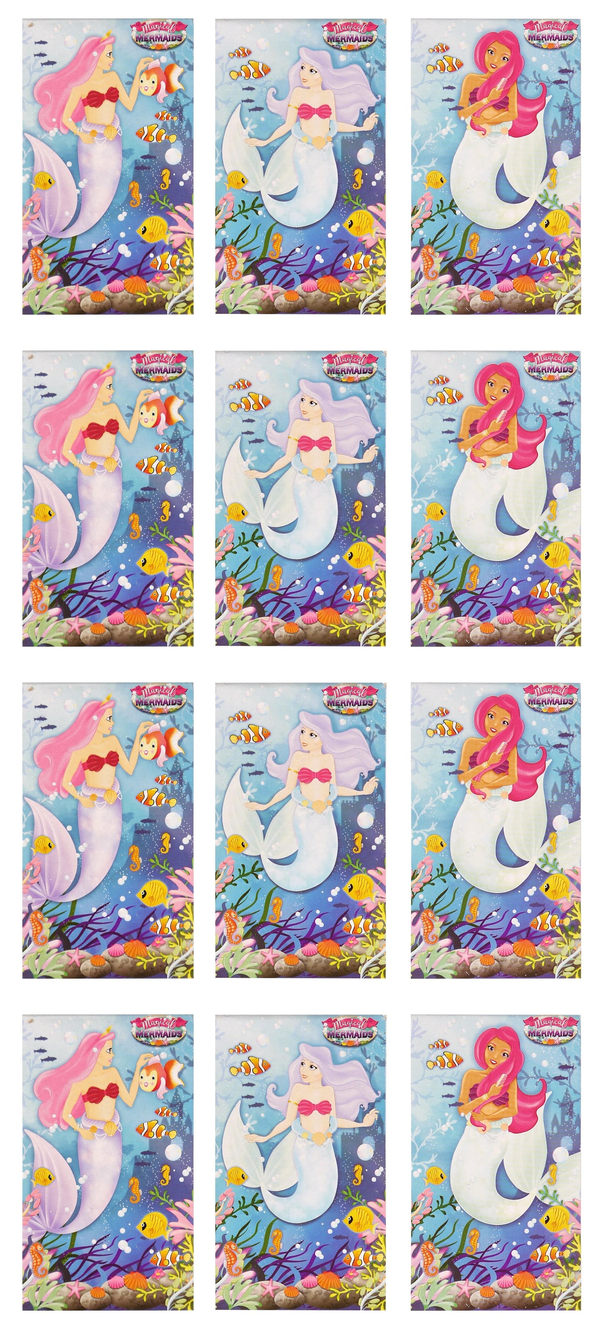 12 Mini Mermaid Notebooks - Anilas UK