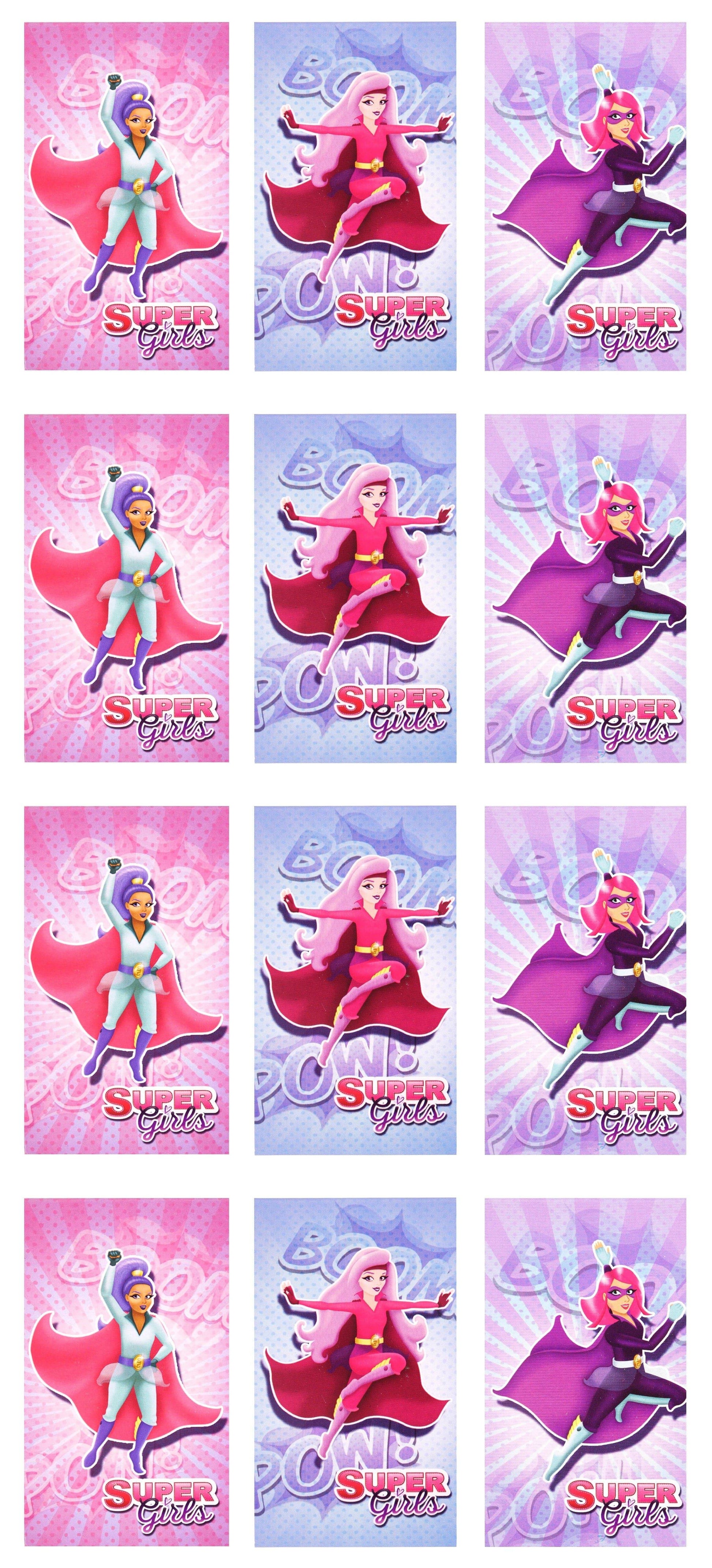 12 Mini Super Girls Notebooks - Anilas UK