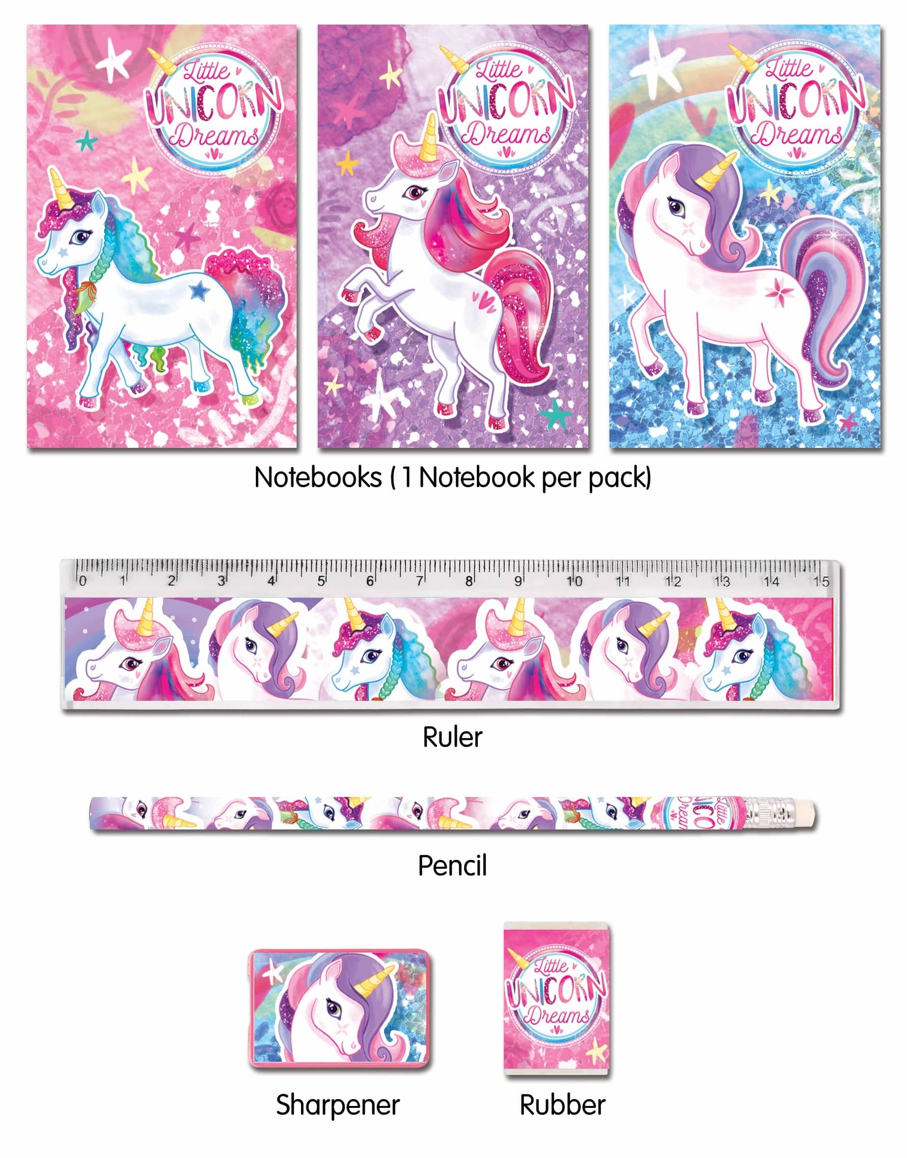 Unicorn Five Piece Stationery Set - Anilas UK