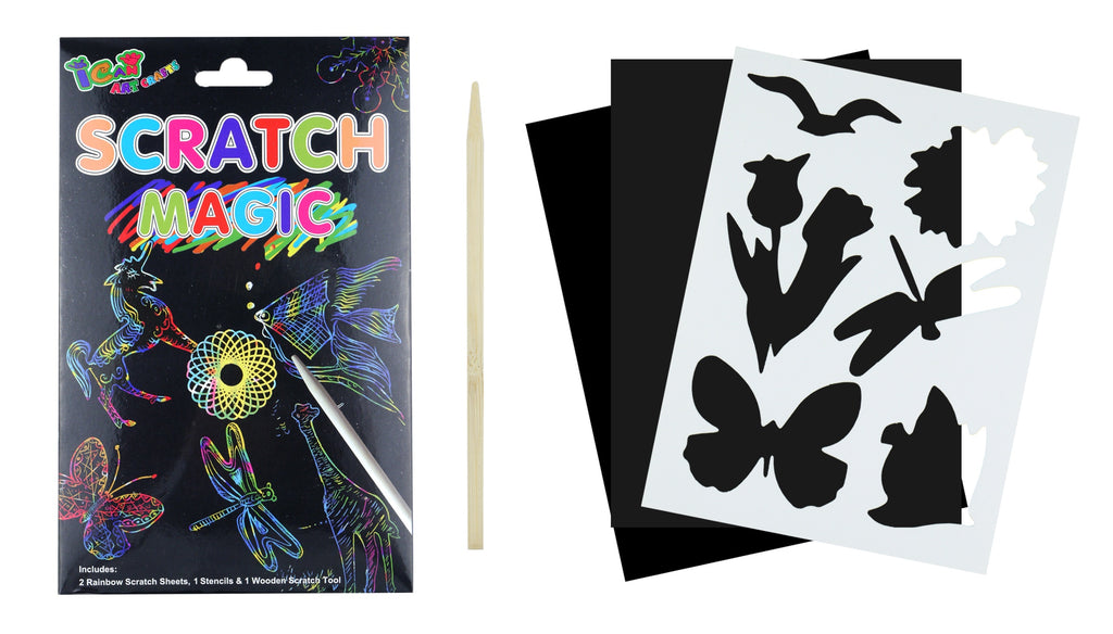 Rainbow Scratch Art Magic Colour Set | Anilas UK