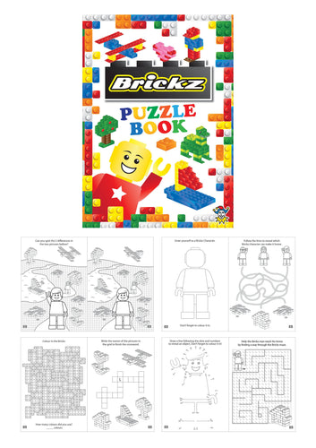 12 Mini Bricks Colouring Puzzle Books - Anilas UK